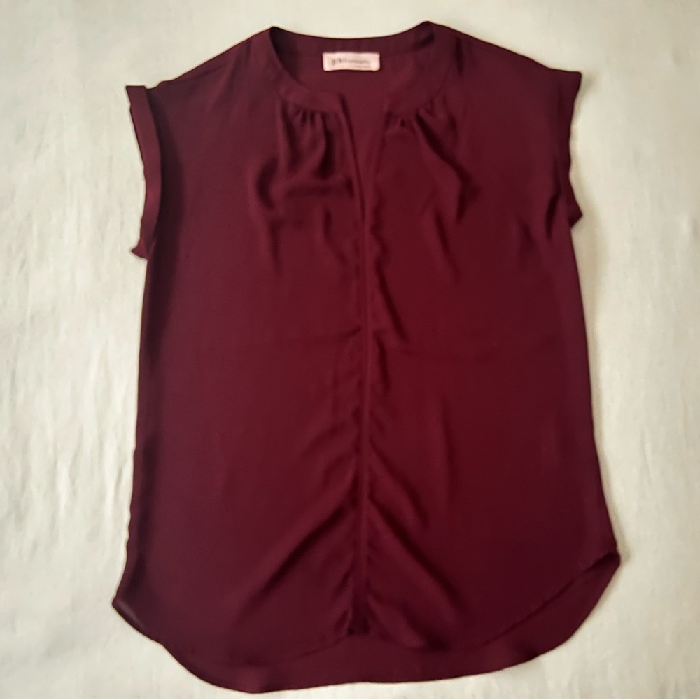 Elegant Burgundy Women's Top